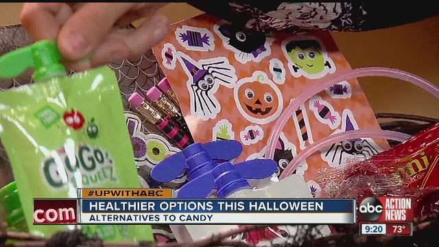 healthy treat ideas for trick or treaters on halloween