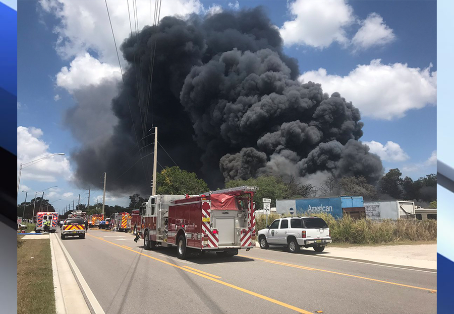 PHOTOS 5alarm fire in Manatee County Gallery