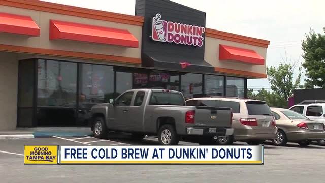 Get FREE cold brew coffee at Dunkin' Donuts today Get FREE cold brew coffee at Dunkin' Donuts today