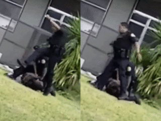 Florida officer denies kicking suspect