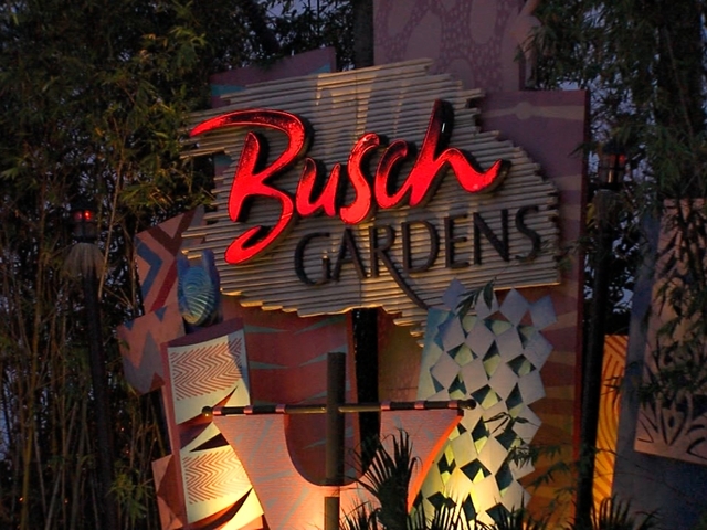 Busch Gardens sign