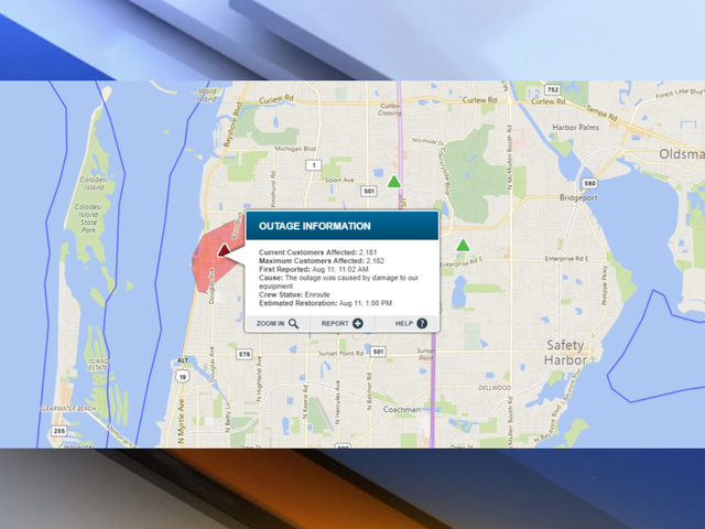 Over 2 000 Houses Were Without Power In Pinellas County